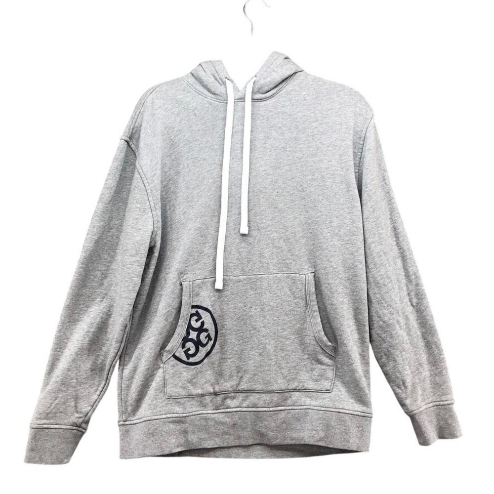 G/FORE Hoodie Mens Medium Gray Circle G's Logo Pullover Sweatshirt Activewear